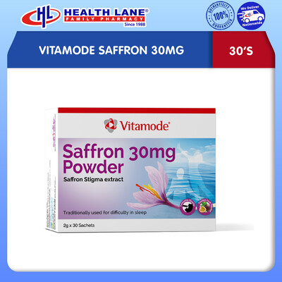VITAMODE SAFFRON 30MG 30'S
